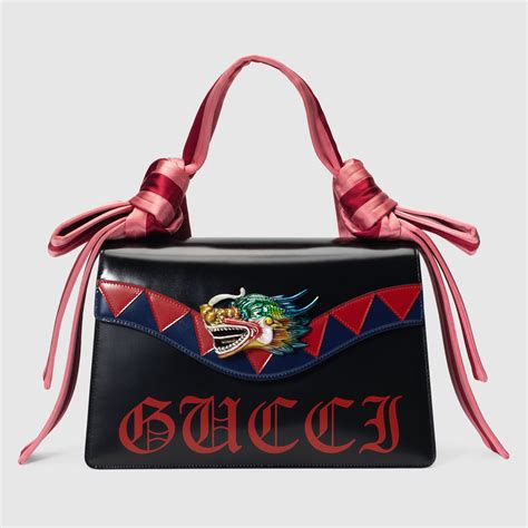 gucci borsa drago|gucci black handbags.